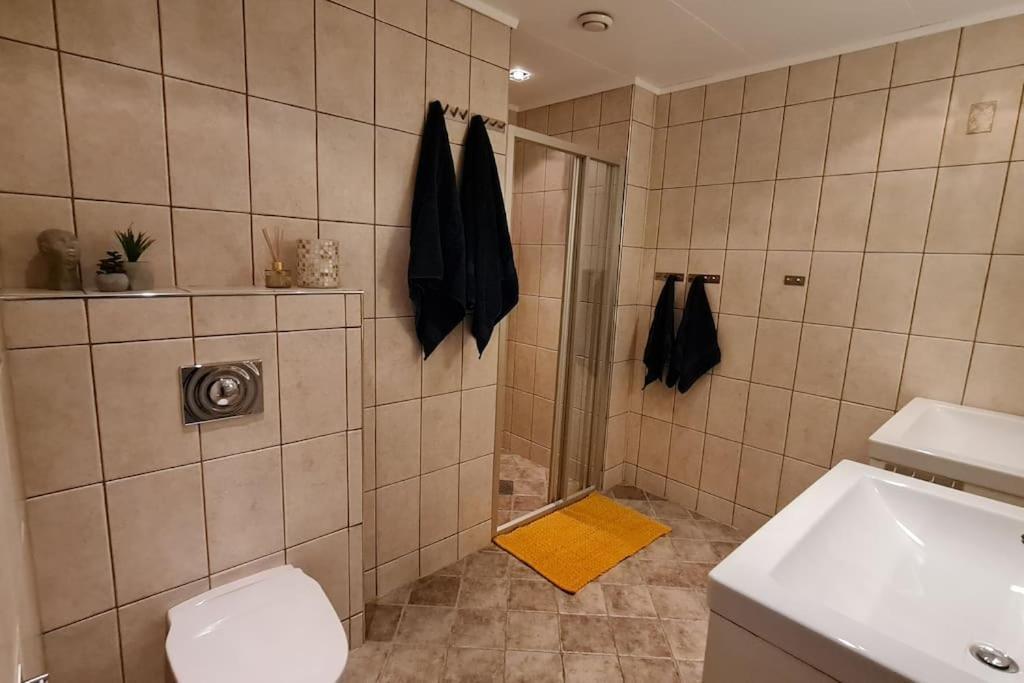 Arctic Lodge Tromvik With Jacuzzi ترومسو المظهر الخارجي الصورة